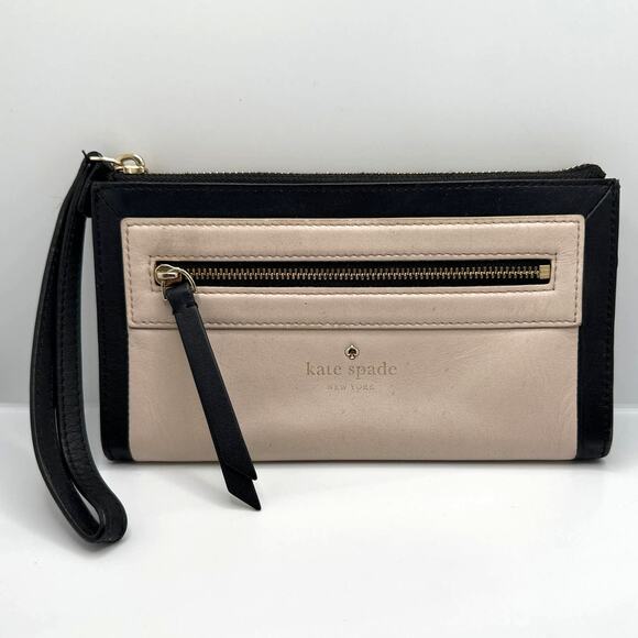 KATE SPADE New York Black and Cream / Taupe Wallet Wristlet - Picture 9 of 9